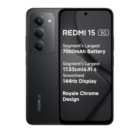 REDMI 15 5G  TDRA Version 8+256gb storage Black color