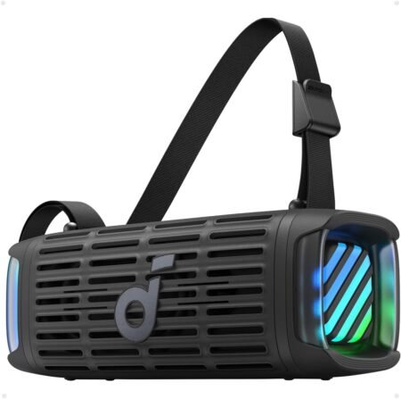 soundcore Boom 3i by Anker, Rugged Outdoor Speakers, IP68 Waterproof, Floating Playback, Saltwater Resistant, 50W Portable Speaker, Bluetooth 5.3, 16-Hour Playtime, TWS, Kayaking/Fishing/Camping