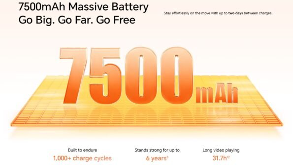 Honor x7e UAE Version 7500mAh battery 